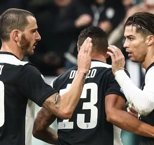 Juve, il tridente esalta Ronaldo. Milan bloccato dai legni