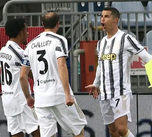 La Juve e Ronaldo dimenticano la Champions: Cagliari affondato