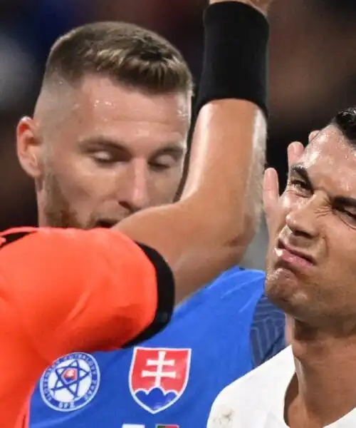 Brutto intervento sul portiere, Cristiano Ronaldo la paga cara: le foto