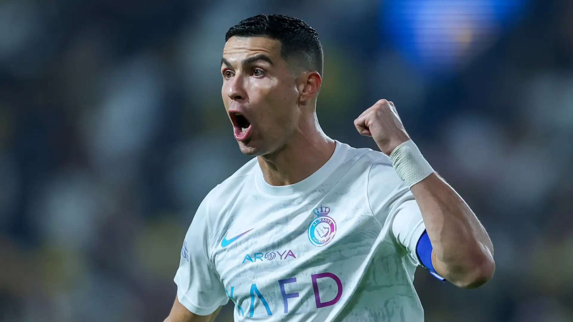 Nel primo tempo sul risultato di 0-0 Ronaldo si è infuriato per un gol non concesso dall'arbitro