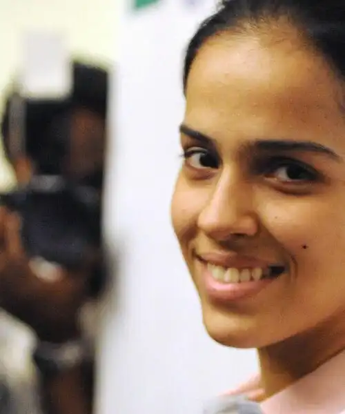 Saina Nehwal, la giocatrice indiana di badminton con un bellissimo sorriso