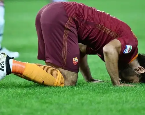 Mohamed Salah è a rischio per il derby di Roma