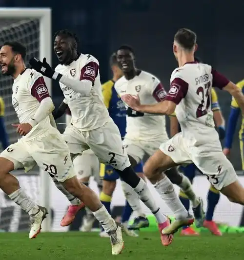 Serie A, colpaccio Salernitana in casa del Verona