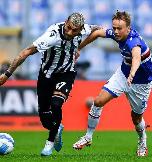 Serie A, pari spettacolo fra Sampdoria e Udinese