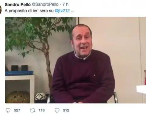 Pellò, le scuse dopo gli insulti