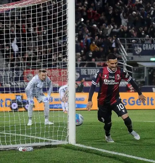 Harakiri Inter a Bologna e Milan ancora primo, pari Atalanta