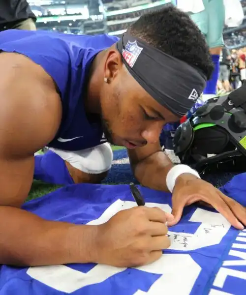 Saquon Barkley, le foto del giocatore dal fisico incredibile. Sfoglia la gallery!