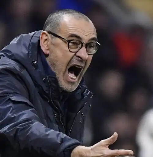 Juventus, Sarri: “E’ una grande bufala”