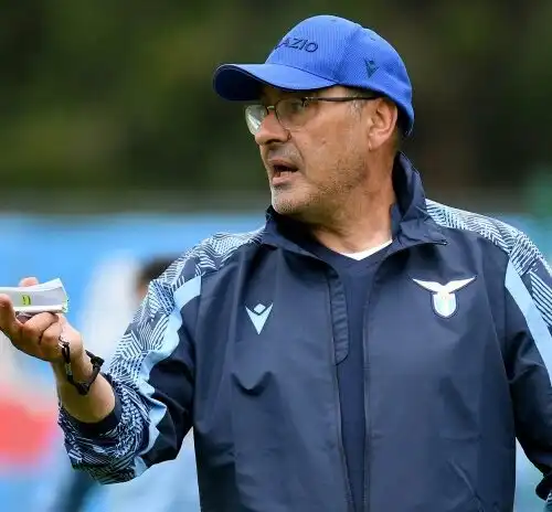 Lazio, Maurizio Sarri furente in allenamento