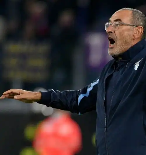 Lazio, Maurizio Sarri dice la sua sugli stadi chiusi