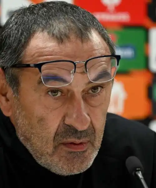 Lazio, Maurizio Sarri è una furia contro l’arbitro