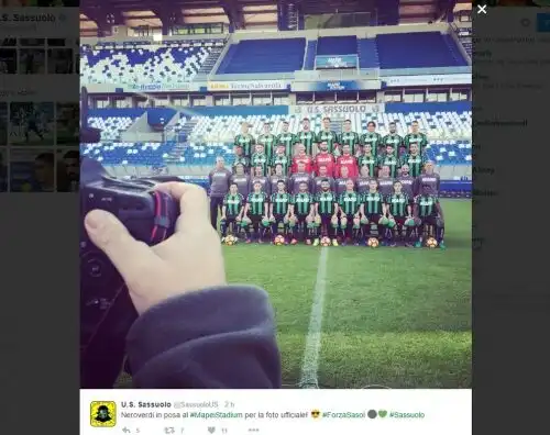 Sassuolo, Domenico Berardi tagliato dalla foto