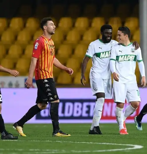 Sassuolo corsaro a Benevento