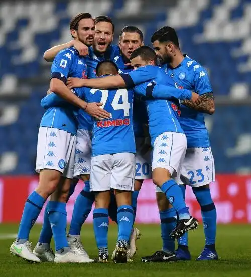 Sassuolo-Napoli, le foto del pirotecnico 3-3