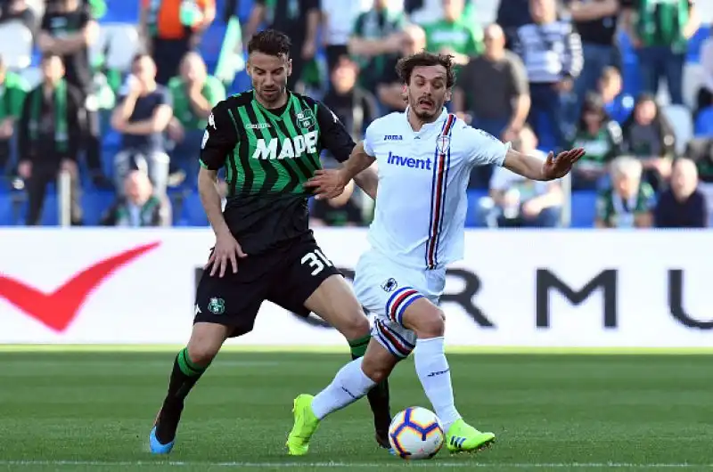 La Sampdoria si è imposta per 5-3 a Reggio Emilia contro il Sassuolo nel primo anticipo della ventottesima giornata di serie A