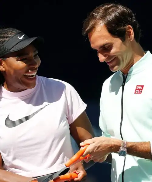 Serena Williams dà il benvenuto a Roger Federer