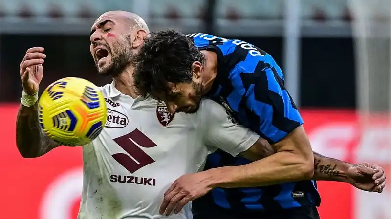 Simone Zaza, in campo al posto di Andrea Belotti, ha segnato alla fine del primo tempo
