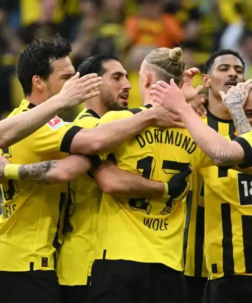 Show del Borussia Dortmund: le foto del clamoroso 6-0