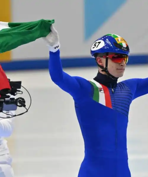 Pietro Sighel da favola, oro e argento ai Mondiali di short track