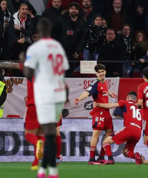 Siviglia-Osasuna: 5 gol e un’espulsione. Le immagini