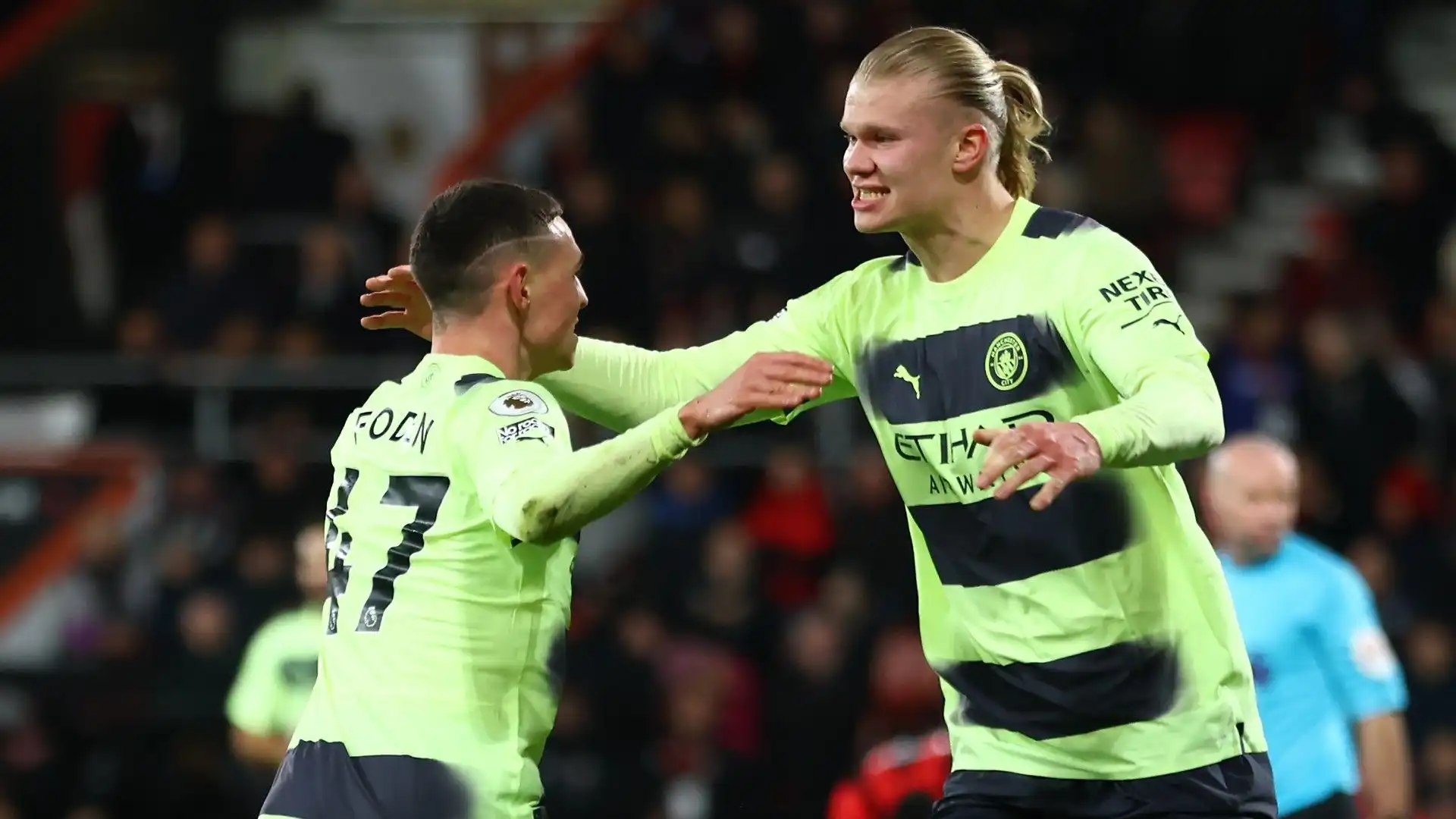 Spettacolo del Manchester City: le immagini più belle