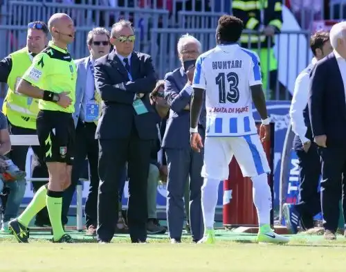 Razzismo: il Pescara a fianco di Muntari