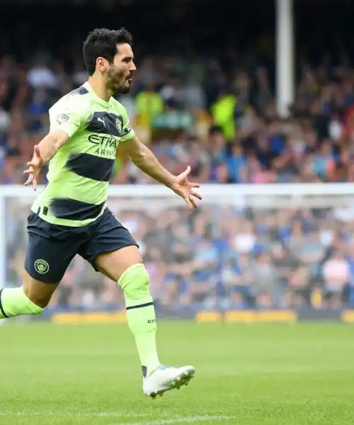 Super Gundogan, tris del Manchester City all’Everton. Le immagini più belle