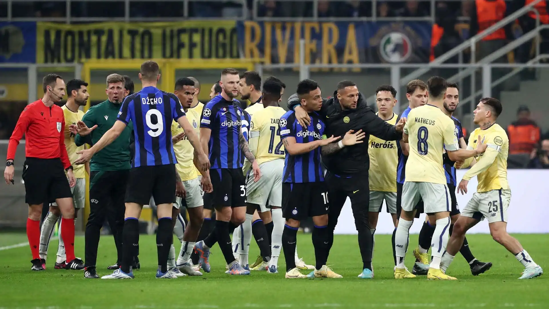 Non è mancato il nervosismo in Inter-Porto