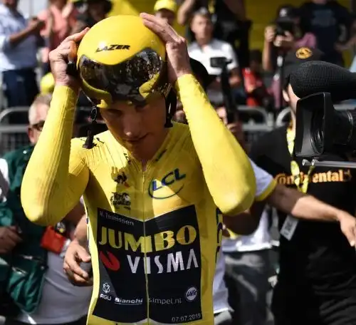 Tour, Teunissen in giallo dopo la crono. Ok Nibali