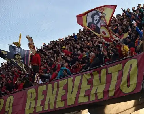 Serie B, multato il Benevento