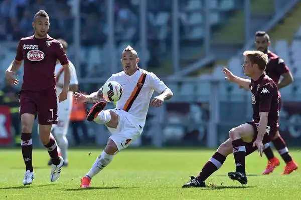 All'Olimpico il Toro di Ventura costringe la Roma al pareggio, al gol su rigore di Florenzi risponde Maxi Lopez su assist di Vives.
