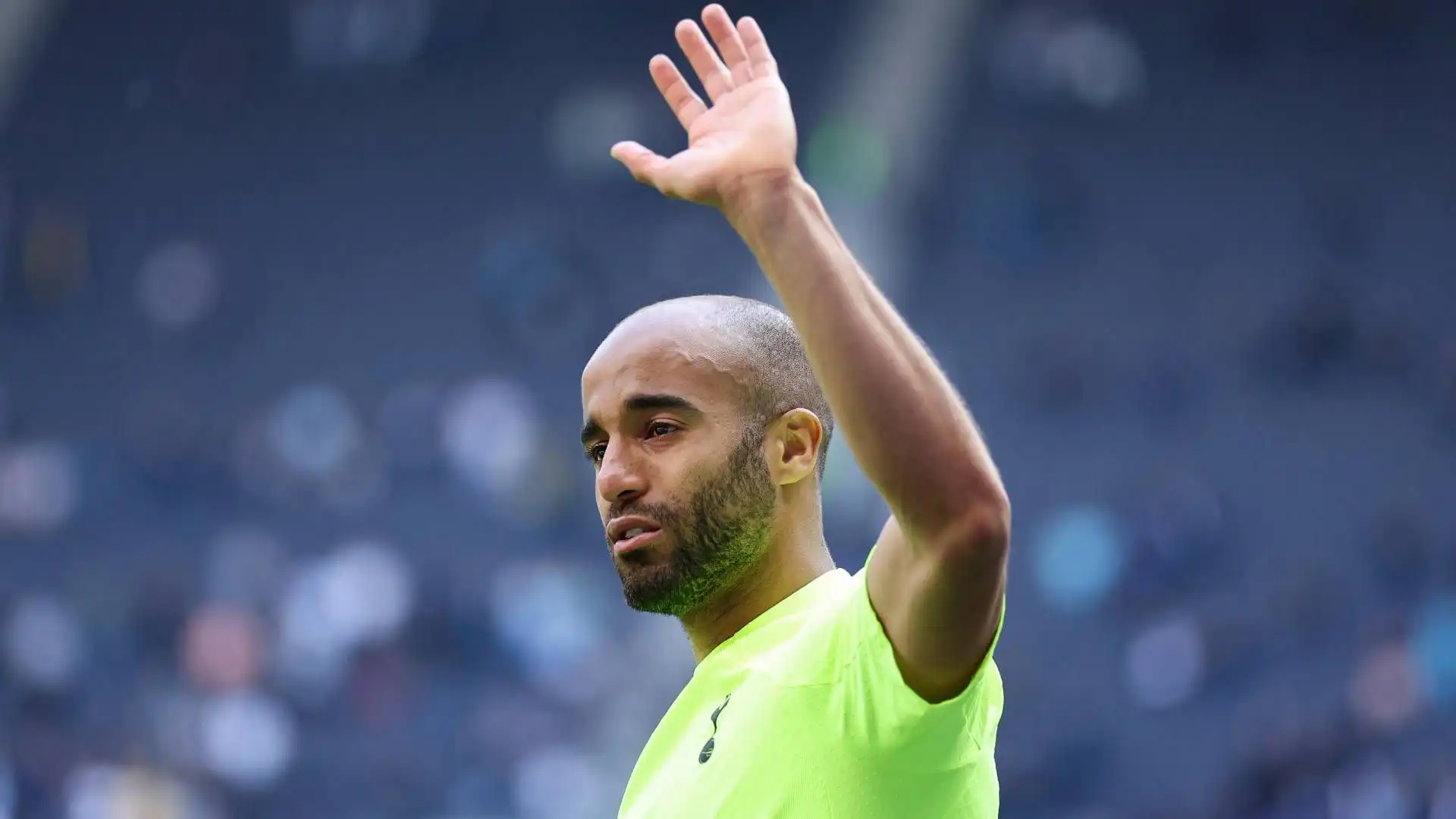 Lucas Moura in lacrime a fine partita