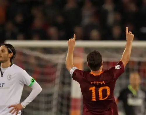Coppa Italia, Totti salva la Roma al 96′