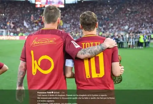 Totti: “Tutti hanno diritto di sbagliare”