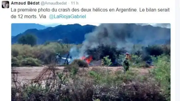 La nuotatrice Camille Muffat, il pugile Alexis Vastine e la velista Florence Arthaud tra i morti di un incidente tra elicotteri in Argentina.