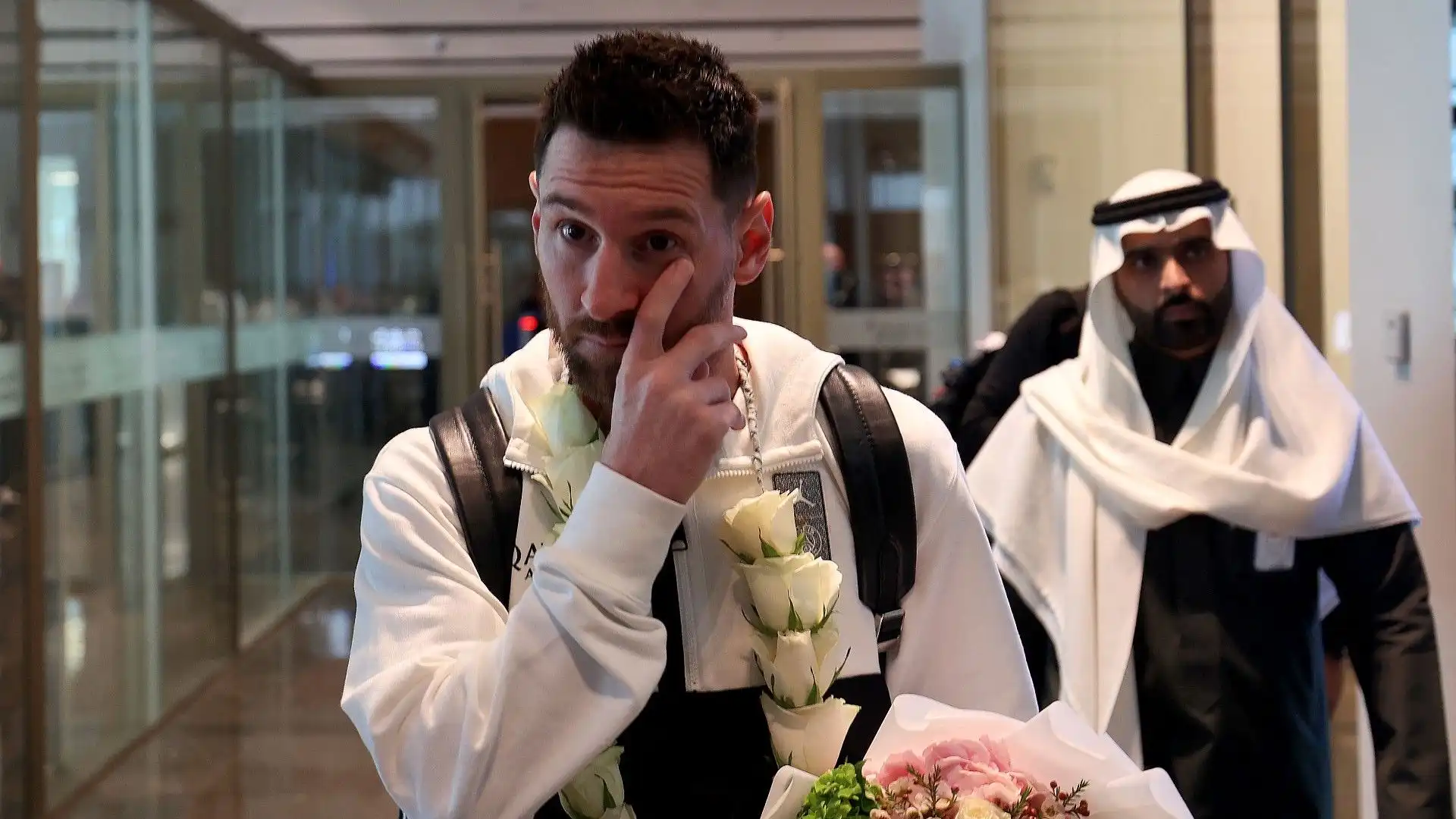Tutto pronto per la grande sfida tra Messi e Cristiano Ronaldo: le foto