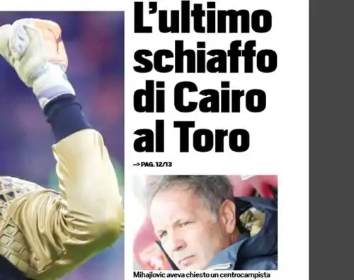 “Schiaffo di Cairo al Torino”