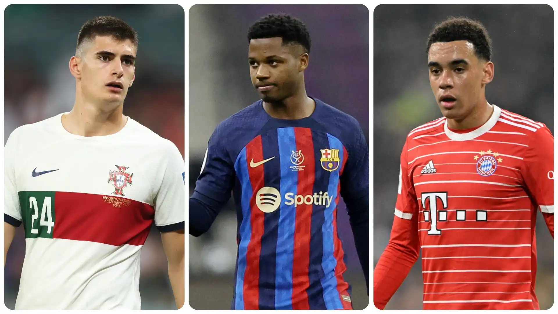 UEFA: la Top 11 dei giovani calciatori del 2022. Le foto. Fonte: IFFHS
