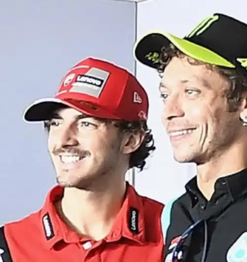 Ducati, Pecco Bagnaia amaro su Valentino Rossi