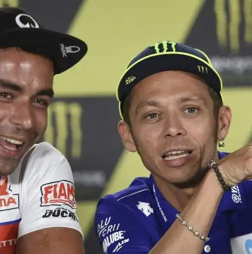 Danilo Petrucci, omaggio da brividi a Valentino Rossi