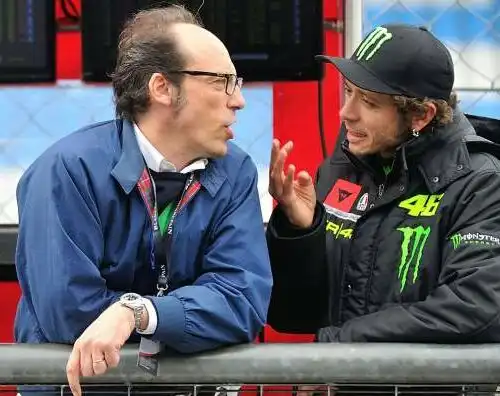 Guido Meda e la moto prestata a Valentino Rossi