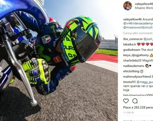 Valentino Rossi a Misano per mettersi alla prova