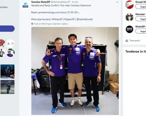 Ufficiale: Valentino Rossi correrà fino al 2020