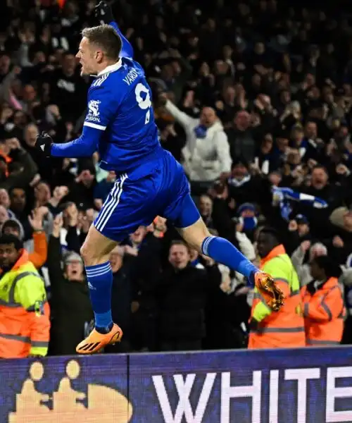 Vardy torna eroe, gol fondamentale ed esultanza rabbiosa: le foto