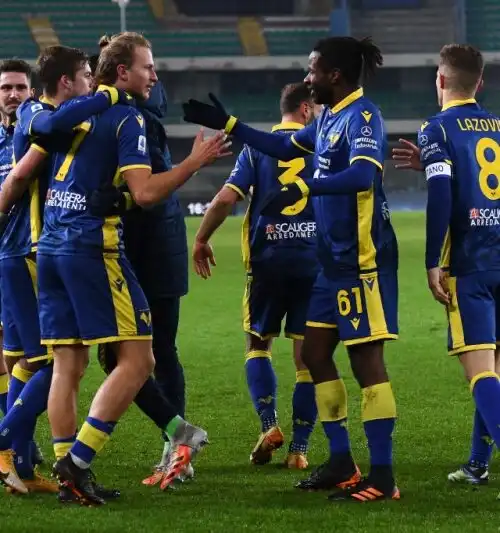 Il Verona fa festa con il Parma