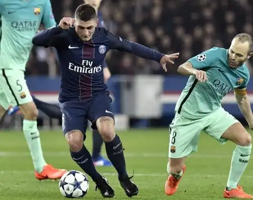 Barcellona: Verratti per sostituire Iniesta