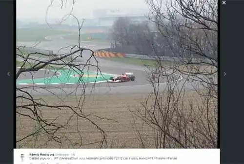 Vettel, debutto in Rosso