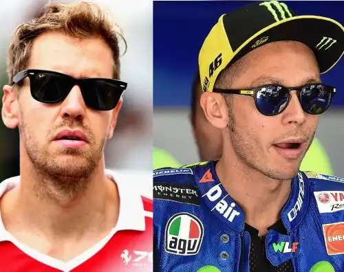 Valentino Rossi-Sebastian Vettel: la ‘sfida’ è rinviata