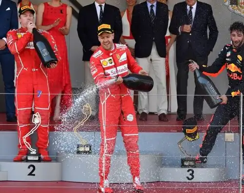 Vettel vince a Monaco, delirio Ferrari a Monte Carlo