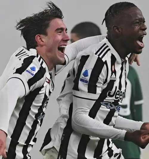 Vlahovic e Zakaria portano subito la Juve al quarto posto